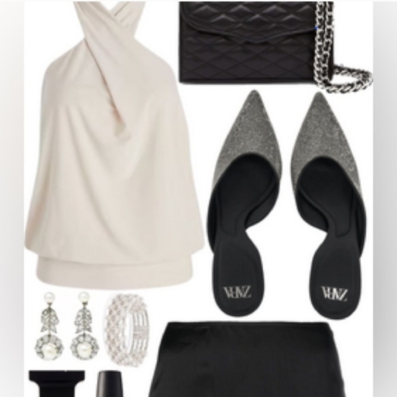 NWOT Rhinestone healed shoes - Picture 3 of 3